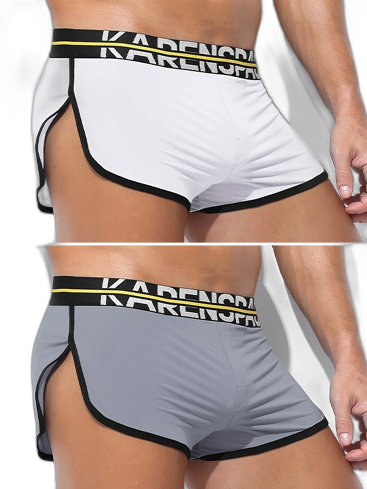 2 Pack Men's Comfortable Lounge Sport Boxer Briefs