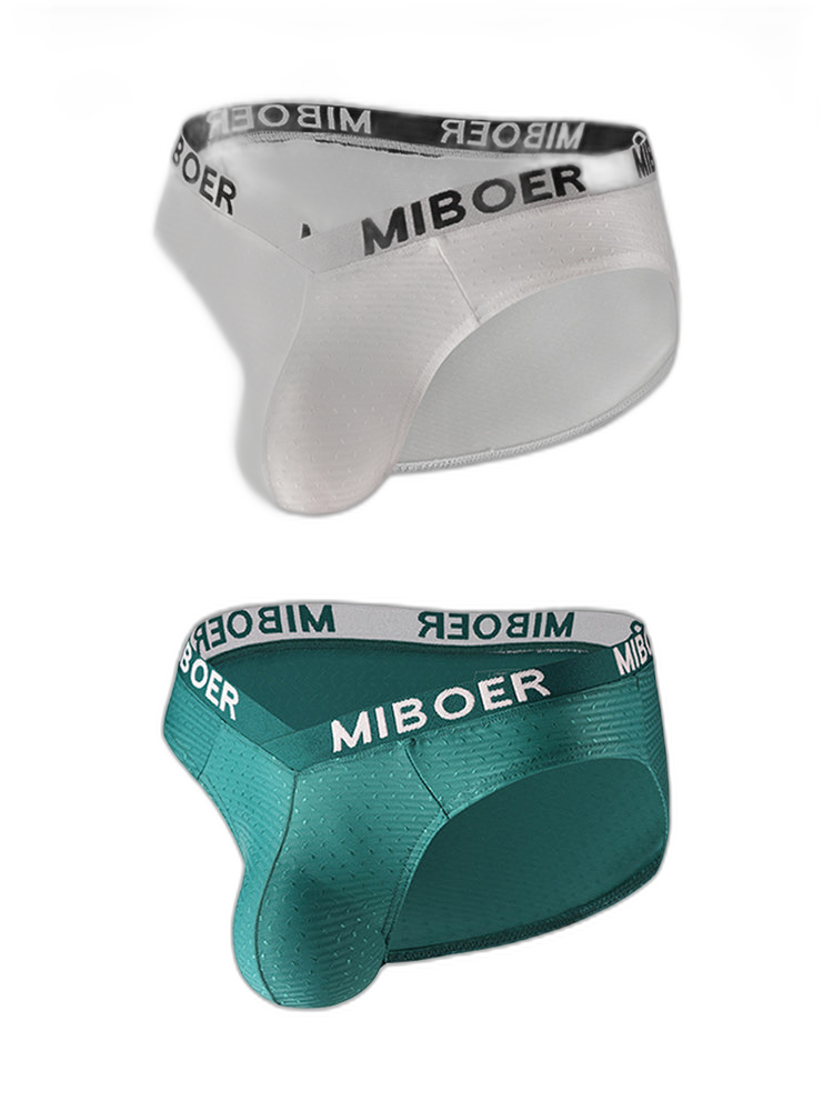 2 Pack Men's U-Pouch V-Front Low-Rise Briefs
