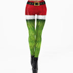 Sexy Slim-fit Straight-leg Tight Leggings For Women Featuring 3D Printed Character Designs