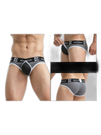 2 Pack Men's Sexy Mesh Front Opening Sponge Coaster Briefs