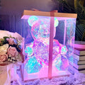 Enchanting LED Bear Figurine - USB & Battery Powered, Perfect for Christmas, Valentine's Day, Weddings, Birthdays & Parties - Contemporary Style with Gift Box Packaging