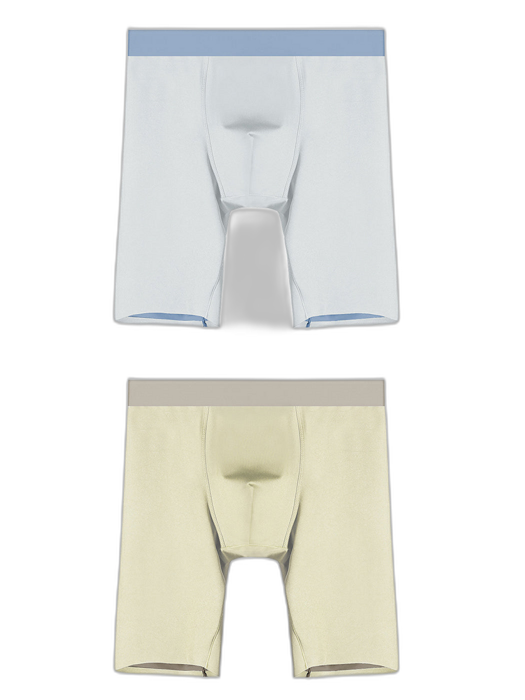 2 Pack Men's Active Flyless Boxer Briefs