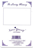 In Loving Memory - Missing My Dear Wife At Christmas And Always - Grave/Graveside Memorial Card