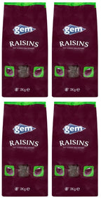 4 x Gem Raisins 3Kg