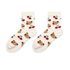 Socks Female Japanese Cute Cartoon Hand-painted  Stockings Korean Version