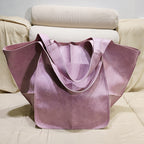 Vintage Large Capacity Handbags PU Soft Leather Big Bag Designer Luxury Women Shoulder Bag Beach On Vacation Woman Tote Bag