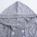 Turtleneck hooded sweater
