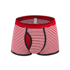 Men's Striped Cotton Sports Boxer Briefs
