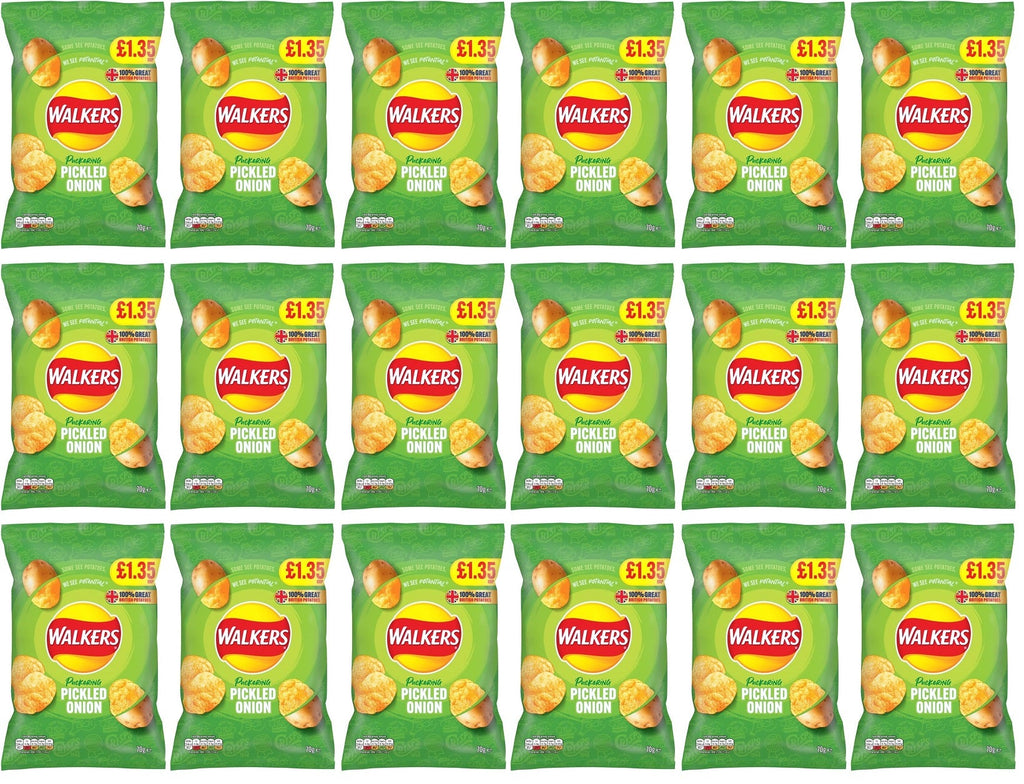 18 x Walkers Pickled Onion - 70GM