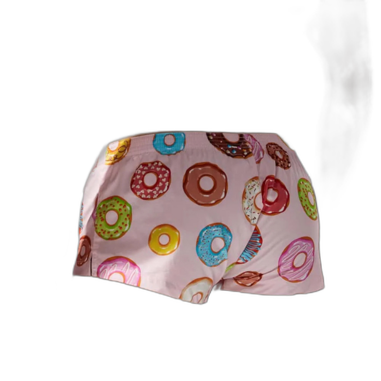 SEOBEAN Playful Donut Cotton Boxers