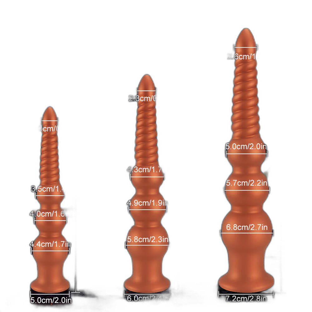 Vortex - Large Anal Beads - Long Butt Plug - Anal Stretcher