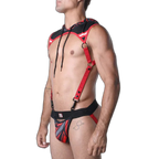Cell Block 13 Kennel Club Lightning Hoodie Harness | Red