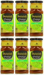 6 x Sharwood's Green Label Mango Chutney 360G