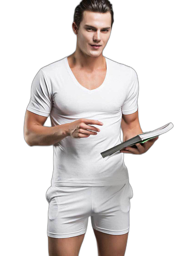 Solid Color Modal Home Boxers for Men