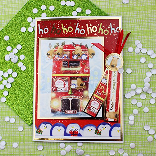 The Christmas Bus Is Coming - Luxury Topper Set - Makes 2 Cards