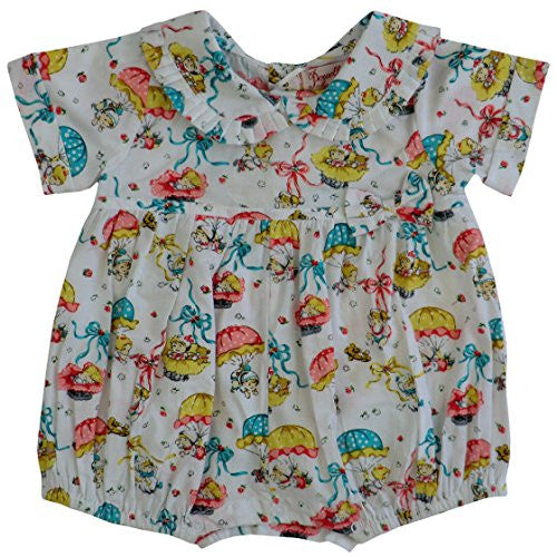 vintage girl baby romper 0 -6 months