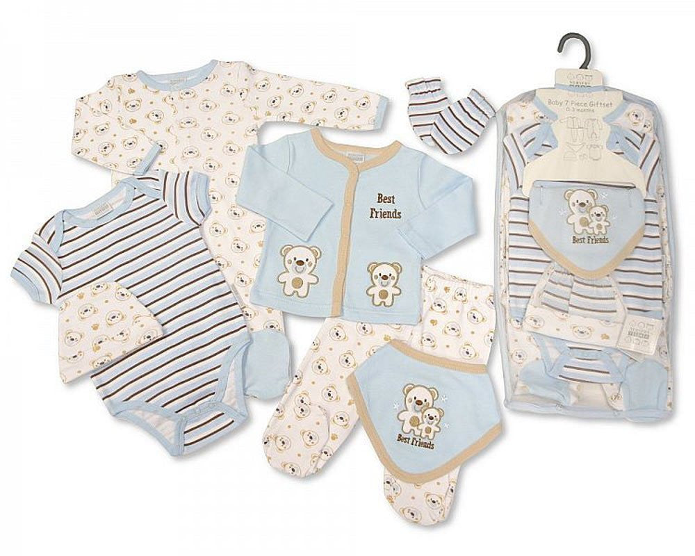 Baby Boys 7 Pieces Mesh Set - Best Friends