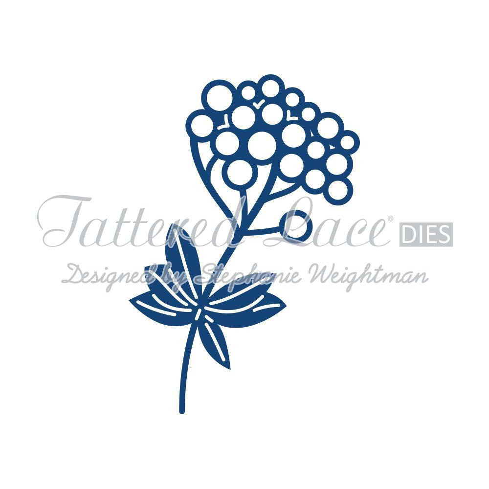 Tattered Lace Christmas Florals Berries D436 Stephanie Weightman