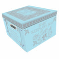 Robert Frederick Collapsible Storage Box, Plastic, Baby Blue