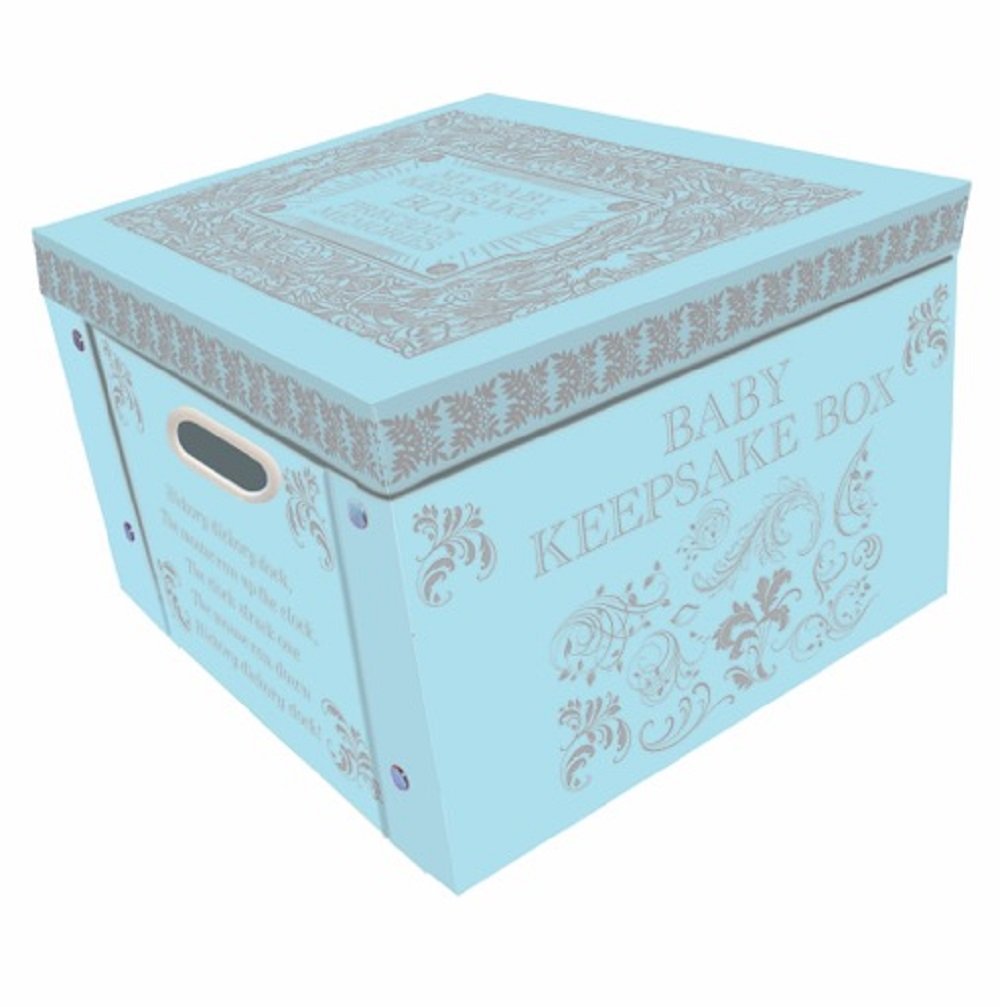 Robert Frederick Collapsible Storage Box, Plastic, Baby Blue