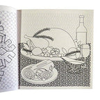 Colouring Therapy, Christmas Premium Adult Colouring Book - 60 Designs to Colour - Size 210mm x 210mm