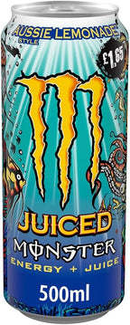 12 x Monster Energy Juiced Aussie Lemonade Style 500Ml