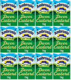 12 x Ambrosia Devon Custard  - 1KG
