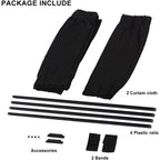 Car Side Window Sunshades 2PCS Auto Privacy Curtains UV Protection Shades