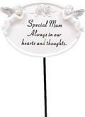 David Fischhoff Special Mum Graveside Oval Memorial Plaque on a Stick