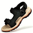 Unisex Adjustable Hook-and-Loop Closure Breathable Fabric Sandals