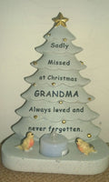 Christmas Tree Grave Ornament Memorial For Grandma