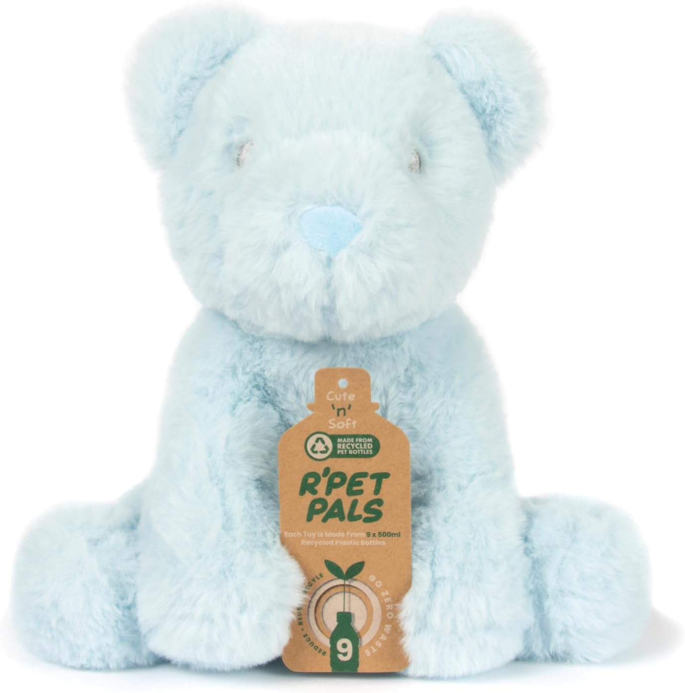 L & P Home & Gifts Lesser & Pavey Rpet pals Cuddles bear blue Teddy Bear For Kids | Made Up of Recycled Bottles | Stuffed Animal Soft Toys | Ideal For Birthday or Baby Gift