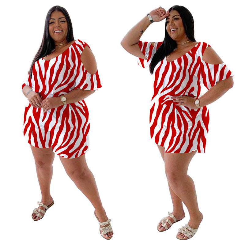 Women's Solid-Color Versatile Casual Loose Plus-Size Jumpsuit