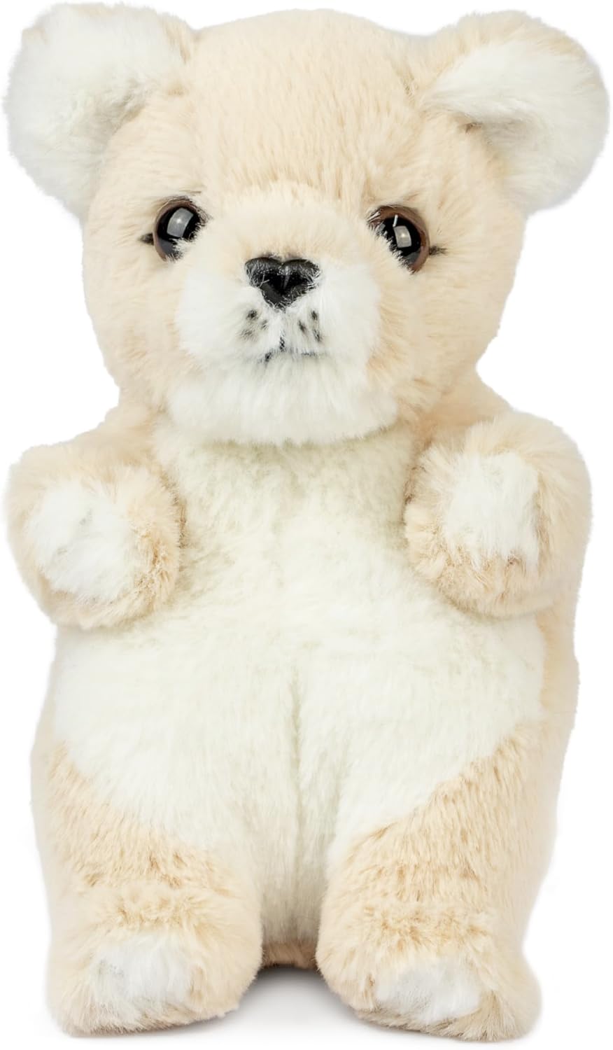 Living Nature Baby Lion Cub Stuffed Animal Plush Toy | Fluffy and Cuddly Safari Animal | Soft Toy Gift for Newborns And Babies | Naturli Eco-Friendly