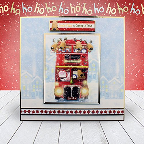 The Christmas Bus Is Coming - Luxury Topper Set - Makes 2 Cards