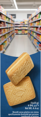 6 x Schär Gluten-Free Custard Creams 5 X 25G (125G)