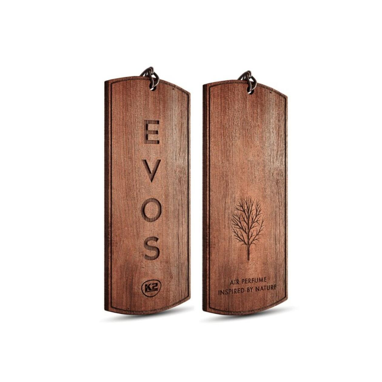 K2 EVOS VIKING Wooden Hanger Car Air Freshener - Lime, Water Flowers & Musk