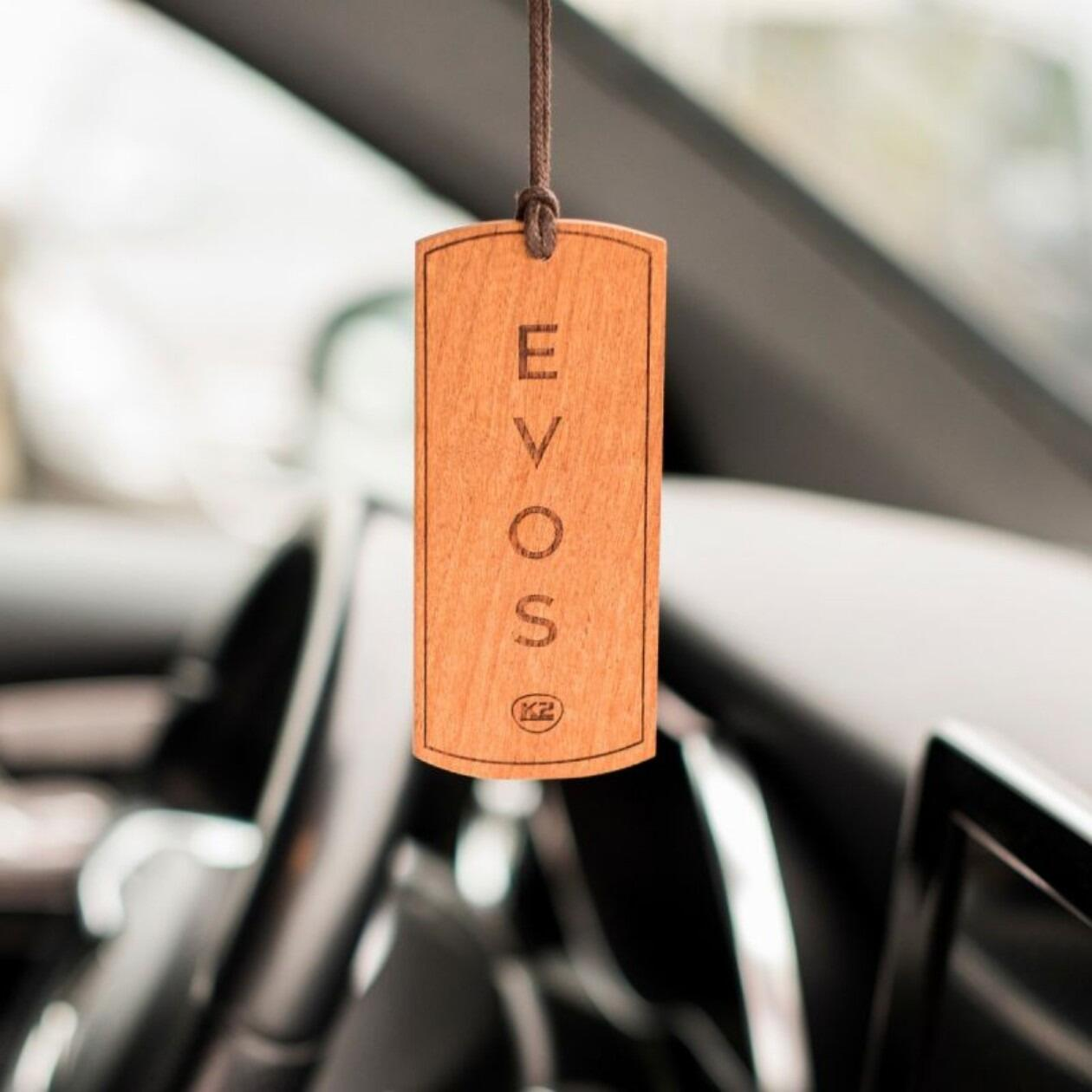 K2 EVOS Unicorn Wooden Hanger Car Air Freshener Fruity Citrus Scent