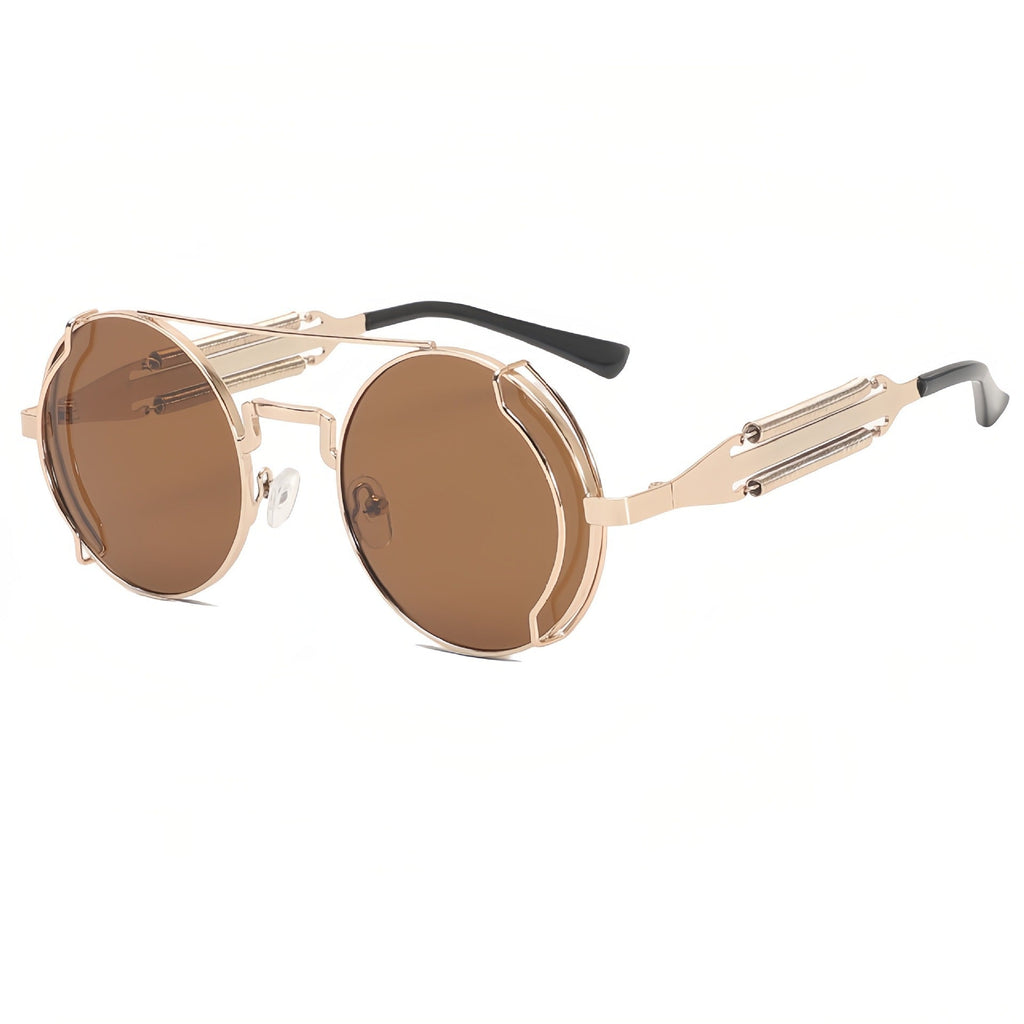 Fashionable And Unique Steam-wave Tinted Sunglasses