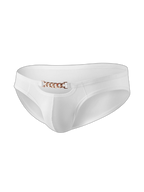 2 Pack Men's U-Pouch Design Metal-Clasp Thin Briefs