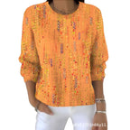Sweet And Casual Women's Crew-neck Sweatshirt With Print