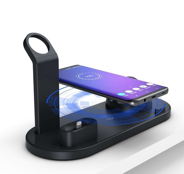4-in-1 Wireless Charging Station for iPhone, Apple Watch & AirPods - Fast Charge Dock Stand