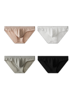 4 Pack Men's Ice Silk Lightweight Breathable Minimalist Briefs
