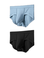 2 Pack Men's Breathable Pouch Separate Modal Briefs