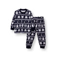 HelloBaby Boys Long Sleeve Pyjamas Set Christmas Crew Neck Long Leg Long Sleeve - Navy Blue