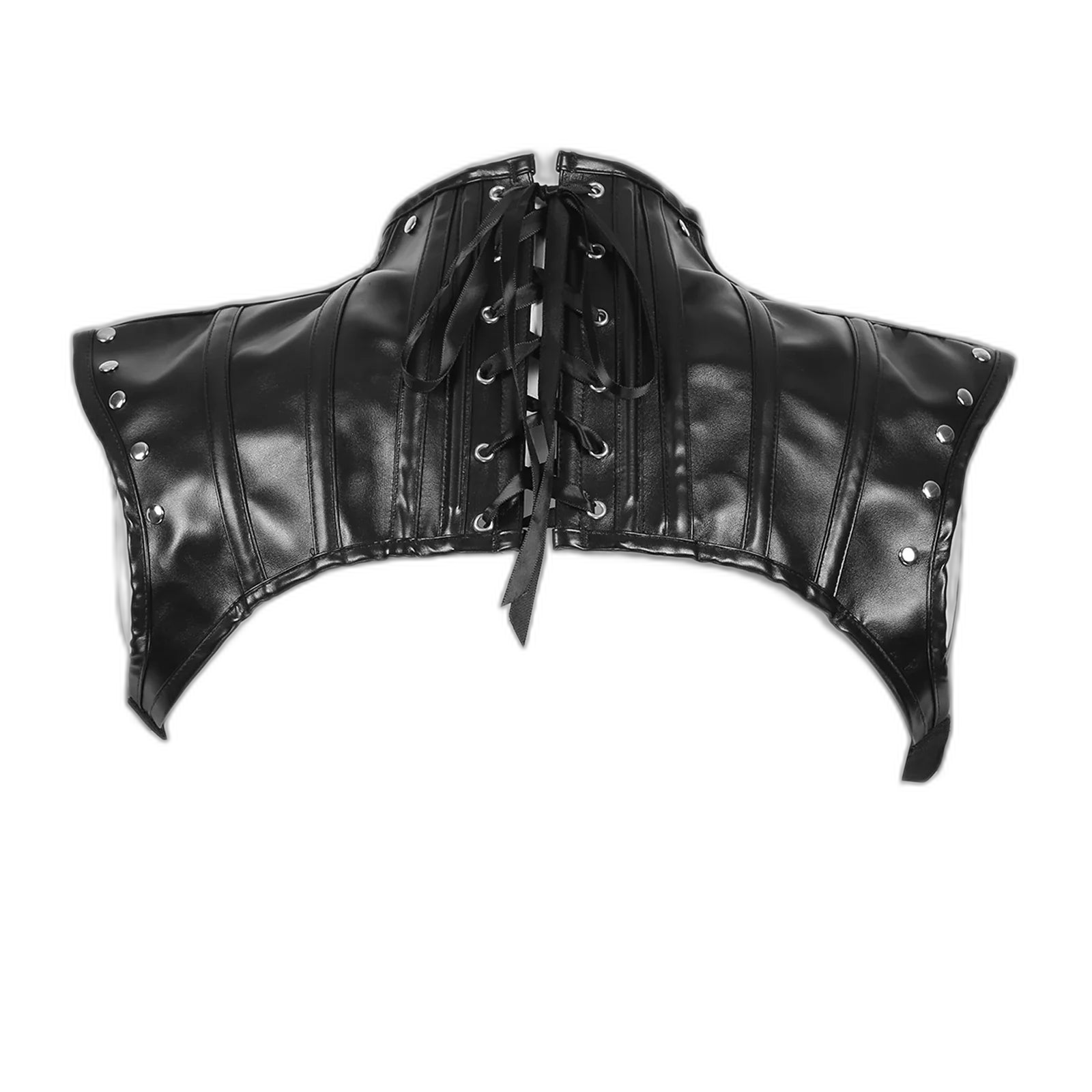 PU Leather High Collar Kink Harness