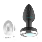 Moon & Antler - Remote Control Light-Up Silicone Vibrating Butt Plug