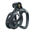 LOCK4D Viper Bent Ring Chastity Cock Cage Small