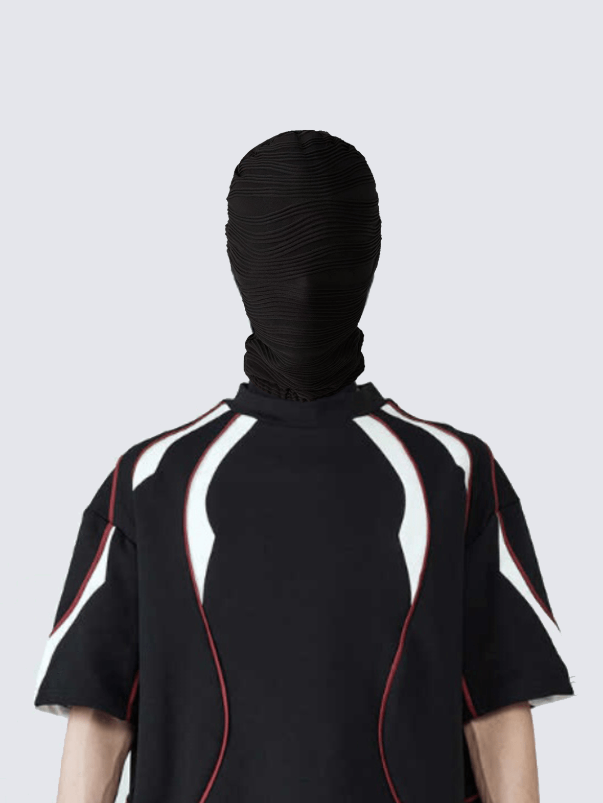 Black Textured Balaclava Mask