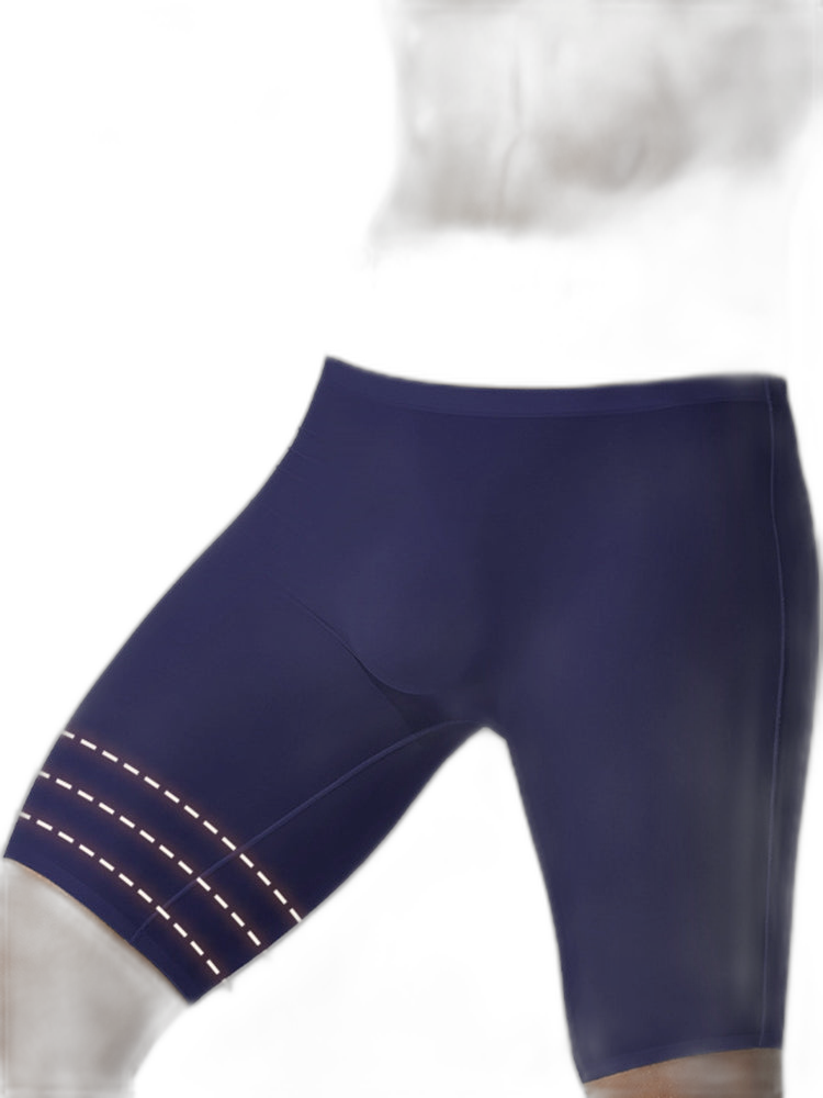 3 Pack Men's Breathable Seamless Mid-Length Boxer Briefs